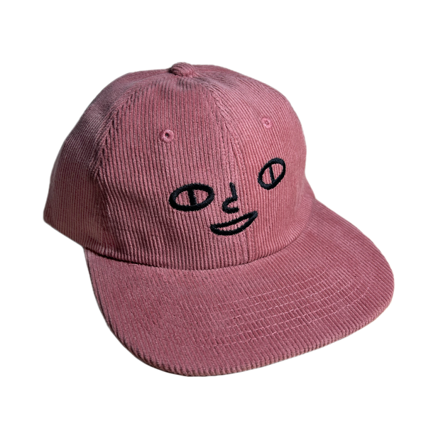 catman face corduroy cap