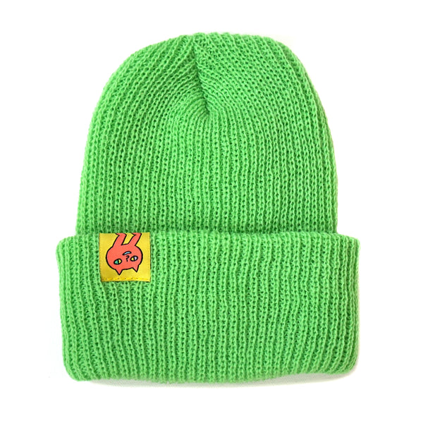 blub beanie lime green